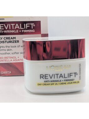 L’Oreal Revitalift Hydrating Day Cream SPF 25 – Anti‑Wrinkle + Firming – New Box